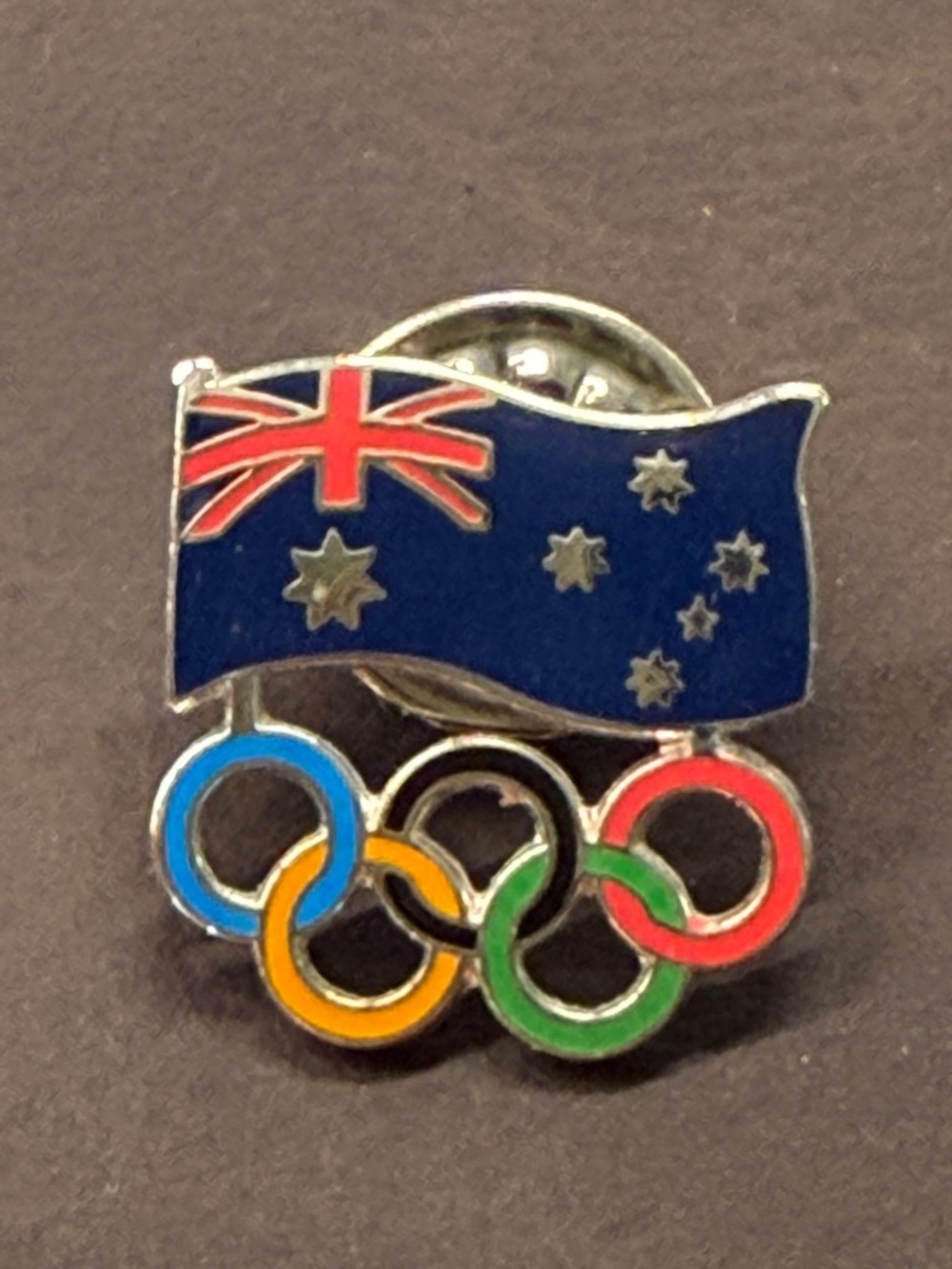 2024 Paris Summer Olympics - Australian Flag with Olympic Rings